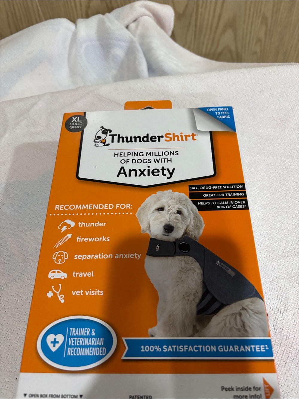 Thundershirt Calming Dog Wrap - Gray Size XL Never Worn